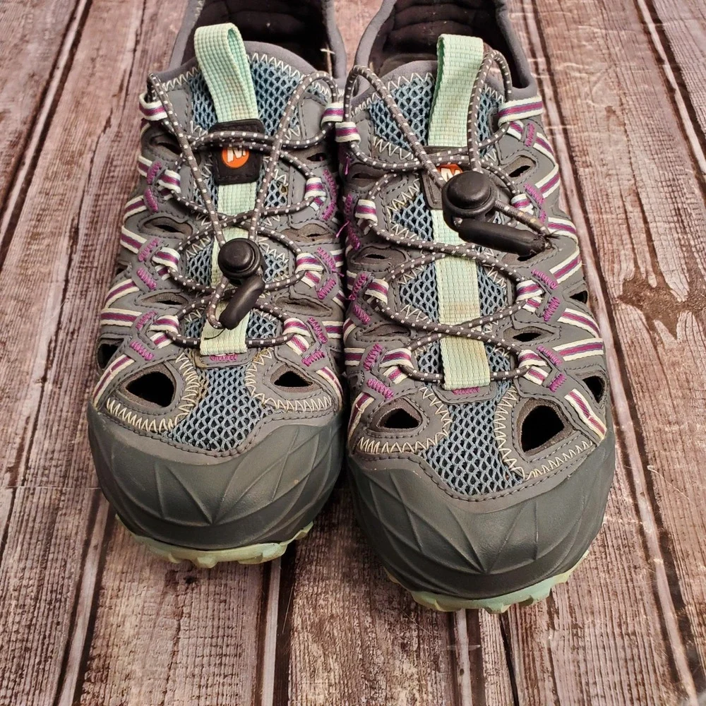 Merrell Women's Choprock Hiking Trail Sandal Running Shoes M Blue Smoke Size 7.5 - Picture 14 of 14